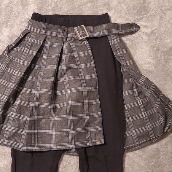 Plaid Pleated Belt overskirt - Picture 7 of 10